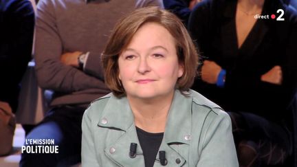 Nathalie Loiseau sur le plateau de "L'Emission politique", le 14 mars 2019.&nbsp; (L'EMISSION POLITIQUE / FRANCE 2)