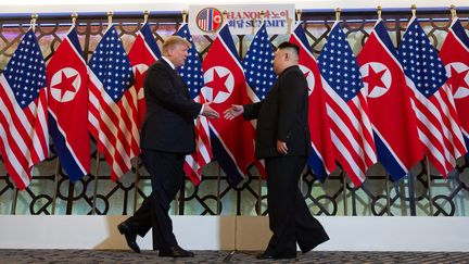 &nbsp;Donald Trump et Kim Jong-un, à Hanoï, le 27 février 2019. (SAUL LOEB / AFP)