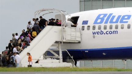 La France a déjà renvoyé plus de 250 Roms le 26 août dernier depuis Lyon et Roissy (AFP Boris Horvat)