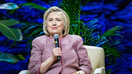 Hillary Clinton, le 28 novembre 2018, à Montréal (Canada).&nbsp; (DAVID HIMBERT / AFP)