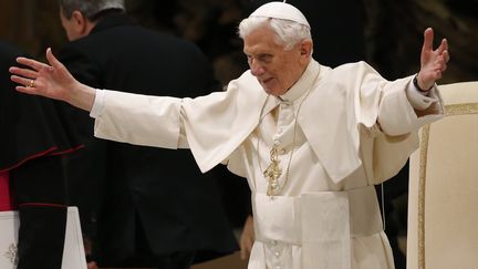 Le pape le 13 f&eacute;vrier 2013. (STEFANO RELLANDINI / REUTERS)