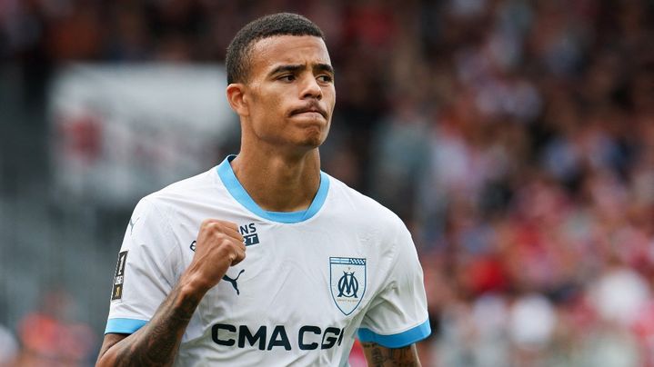 New Marseille player Mason Greenwood during the first day of Ligue 1 in Brest, August 17, 2024. (FRED TANNEAU / AFP)