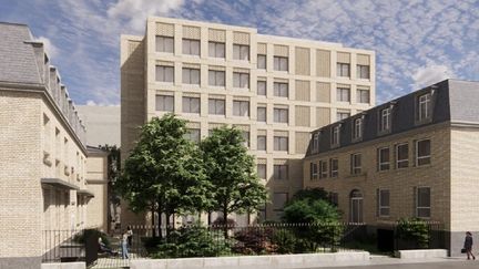 Vue du projet de bâtiment Claudius Regaud, à l'Institut Curie, à Paris. (INSTITUT CURIE)