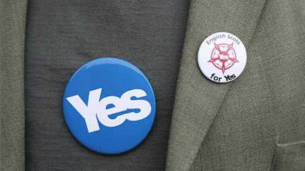 &nbsp; (Un partisan du "Yes" au référendum sur l'indépendance de l'Ecosse © Maxppp)