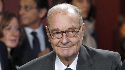 L'ancien président de la République, Jacques Chirac, lors d'une cérémonie de sa fondation au Quai Branly, à Paris, le 21 novembre 2014. (PATRICK KOVARIK / AFP)