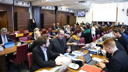 Examen en commission spéciale du projet de loi sur les retraites à l'Assemblée, le 10 février 2020. (MAXPPP)