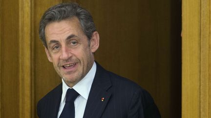 L'ancien pr&eacute;sident de la R&eacute;publique Nicolas Sarkozy, le 28 mai 2014, &agrave; Madrid (Espagne). (PAUL WHITE / AP / SIPA)