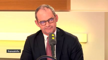 Patrick Jeantet, PDG de SNCF Réseau sur franceinfo, le 13 juin 2018. (FRANCEINFO / RADIOFRANCE)