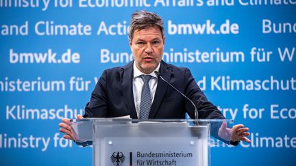 German Vice-Chancellor Robert Habeck, leader of the ecological party, The Greens.  (MICHAEL KAPPELER / DPA)