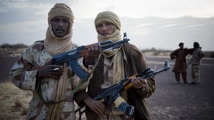 Des rebelles Touareg du Mouvement national pour la lib&eacute;ration de l'Azawad (MNLA) en 2012. (MAXPPP)