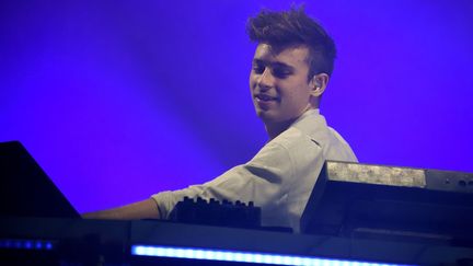 Le DJ australien Flume, au festival Solidays (24 juin 2016)
 (Edmond Sadaka / SIPA)