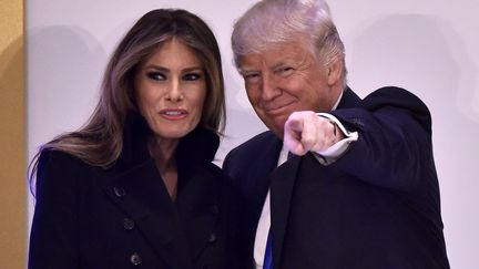 Melania Trump et Donald Trump, le 19 janvier 2017, à Washington. (MANDEL NGAN / AFP)