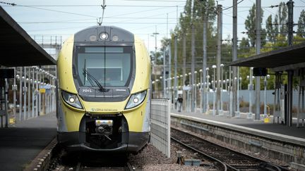 Un train régional en gare d'Orléans (Loiret), le 25 août 2020. Photo d'illustration. (JEAN-FRANCOIS MONIER / AFP)