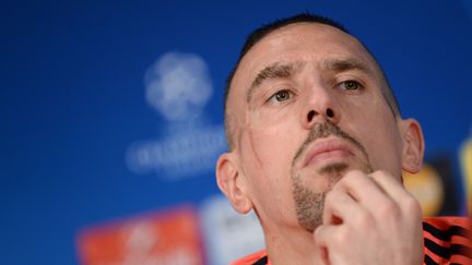 L'attaquant français du Bayern Munich, Franck Ribery, ici en conférence de presse. (ANDREAS GEBERT / DPA)