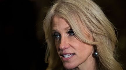 La conseillère de Donald Trump,&nbsp;Kellyanne Conway, le 15 décembre 2016, à New York.&nbsp; (DREW ANGERER / AFP)