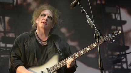 Robert Smith, leader-chanteur-guitariste, lors du concert de The Cure au 23e Hurricane Festival à Scheßel en Allemagne le 23 juin 2019. (RUDI KEUNTJE/GEISLER-FOTOPRESS / GEISLER-FOTOPRESS)