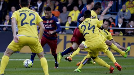 Neymar et le Barça ont buté sur Villarreal (JOSE JORDAN / AFP)