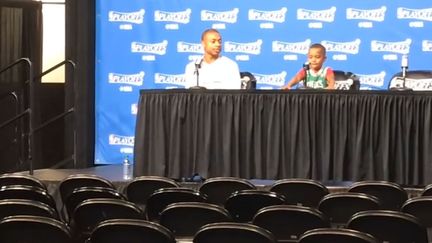 Isaiah Thomas avec son fils Jaden