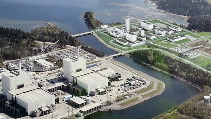 Plan du futur site de Formark, en Suède, juste a côté de la centrale nucléaire. (DR)