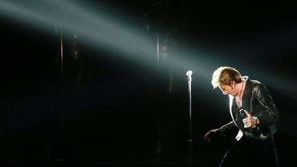 Johnny Hallyday, en concert &agrave; Moscou (Russie), le 31 octobre 2012. (ANTON DENISOV / RIA NOVOSTI / AFP)