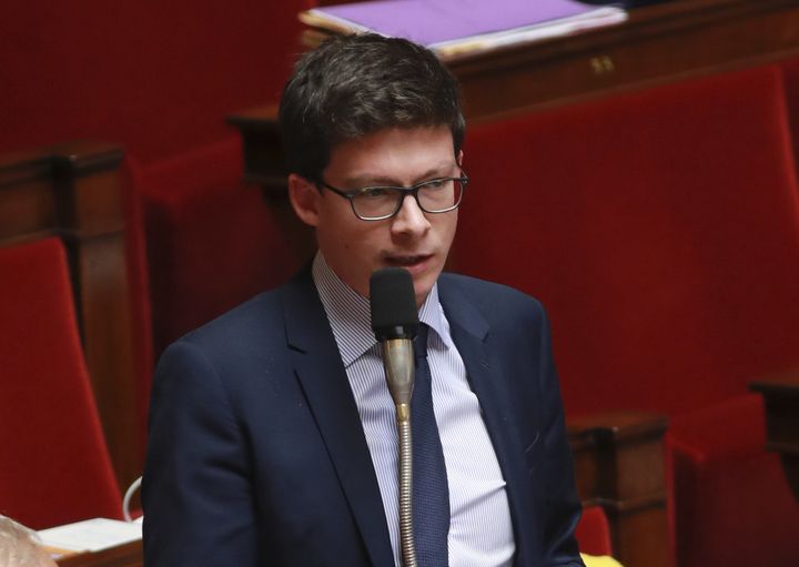 Le député LR Pierre-Henri Dumont lors d'un débat à l'Assemblée nationale.
 (JACQUES DEMARTHON / AFP)