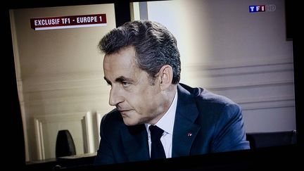 &nbsp; (Nicolas Sarkozy s'est exprimé sur TF1 a l'issue de sa garde à vue © MAXPPP)