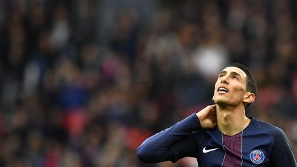 Le joueur argentin du Paris-Saint-Germain Angel Di Maria, le 22 avril 2017, à Paris. (FRANCK FIFE / AFP)