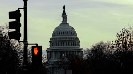 Le Capitole, siège du Congrès américain, le 19 décembre 2024, à Washington DC. (KEVIN DIETSCH / GETTY IMAGES NORTH AMERICA / AFP)