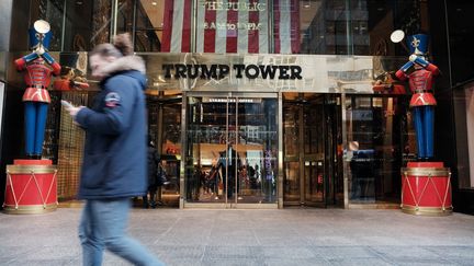 La Trump Tower à New York (Etats-Unis), le 4 janvier 2022.&nbsp; (SPENCER PLATT / GETTY IMAGES NORTH AMERICA)