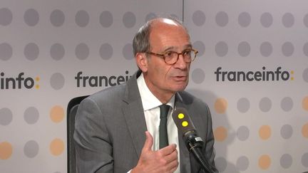 Eric Woerth, député EPR de l'Oise était l'invité "franceinfo soir" du lundi 21 octobre 2024. (RADIOFRANCE)