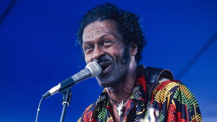 Chuck Berry sur scène à la Nouvelle Orléans en 1981.
 (Chuck Fishman / Getty Images)