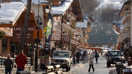 Le centre-ville de Valloire (Savoie), le 6 février 2008. (AFP)