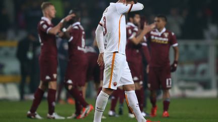 L'AS Rome tenait la victoire jusqu'aux arrêts de jeu (MARCO BERTORELLO / AFP)