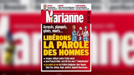 La une de l'hebdomadaire "Marianne", le 18 janvier 2018. (MARIANNE)