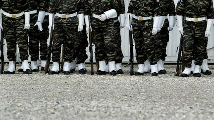 Des soldats marocains dans le nord du Kosovo, le 30 janvier 2009. (ARMEND NIMANI / AFP)