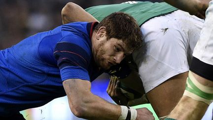 Pascal Papé (XV de France) lors du match en Irlande (FRANCK FIFE / AFP)