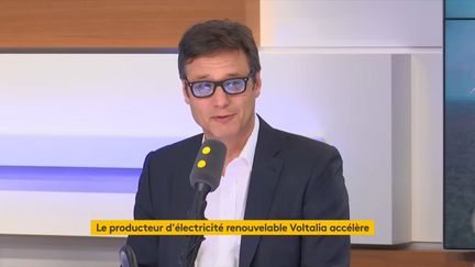 Sébastien Clerc, le directeur général de Voltalia, sur le plateau de franceinfo. (FRANCEINFO)