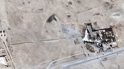 Les images satellites de l'UNITAR confirment la destruction du temple Baalshamin à Palmyre
 (UNITAR-UNOSAT / AFP)