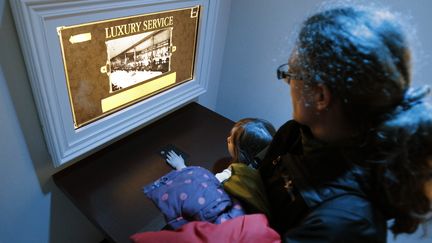 L'histoire du Titanic présentée à la Cité de la Mer de Cherbourg.&nbsp; (CHARLY TRIBALLEAU / AFP)