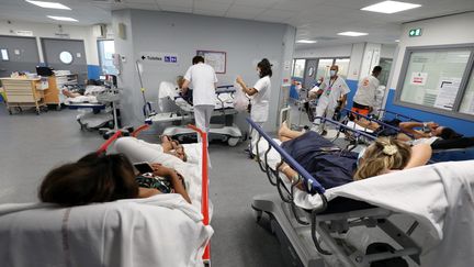 Les urgences de l'hôpital de Fréjus Saint-Raphaël, le 27 juillet 2022.&nbsp; (PHILIPE ARNASSAN / MAXPPP)