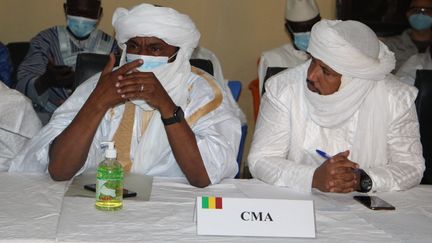 Réunion de la Coordination des mouvements de l'Azawad dans le nord du Mali. Kidal,le 11 février 2021.&nbsp; (SOULEYMANE AG ANARA / AFP)