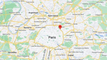 Station de tramway "Butte du chapeau rouge" dans le 19e arrondissement de Paris. (GOOGLE MAPS)