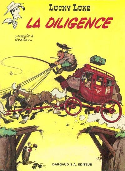 "Lucky Luke : La Diligence" : 1re de couverture
 (Dargaud)