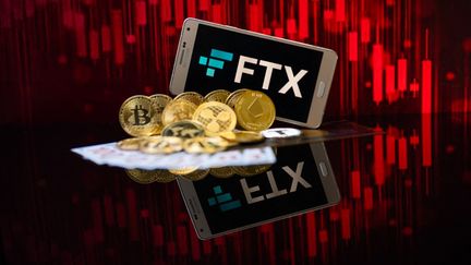 La plateforme d'échange de cryptomonnaie FTX s'est déclarée en faillite le 11 novembre 2022. (JONATHAN RAA / NURPHOTO / AFP)