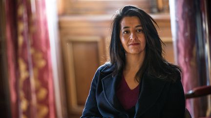 Karima Delli, lors d'une point presse à la mairie de Paris, le 18 décembre 2018. (AURELIEN MORISSARD / MAXPPP)