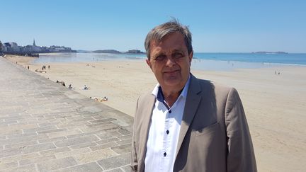 Gilles Lurton, maire LR de Saint-Malo. (BENJAMIN FONTAINE / FRANCE-BLEU ARMORIQUE)