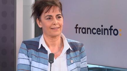 Elena Poincet était l'invitée éco de franceinfo, mercredi 9 mars 2022. (FRANCEINFO / RADIO FRANCE)