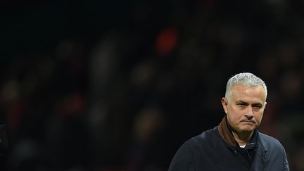 José Mourinho à&nbsp;Old Trafford, le stade de&nbsp;Manchester (Royaume-Uni), le 27 novembre 2018.&nbsp; (OLI SCARFF / AFP)