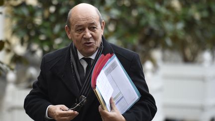 Le ministre de la Défense, Jean-Yves Le Drian, le 6 janvier 2016. (MARTIN BUREAU / AFP)