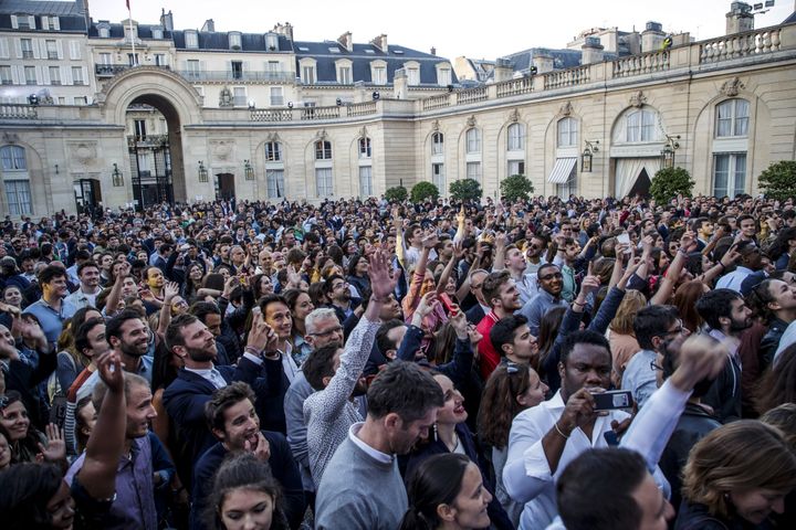 Fête de la musique à l'Elysée (21 juin 2018)
 (Christophe Petit Tesson / pool / AFP)